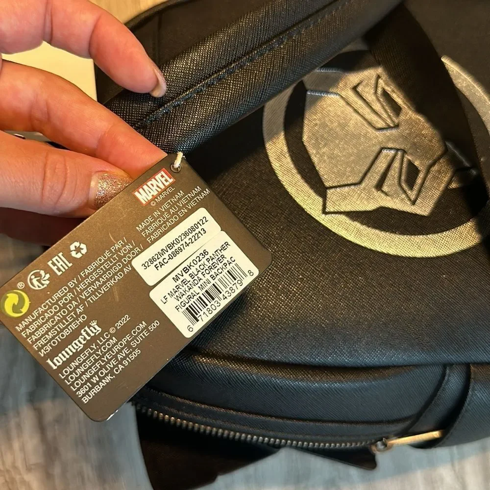 Loungefly Marvel Black Panther Wakanda Forever Figural Mini Backpack New - Picture 8 of 8